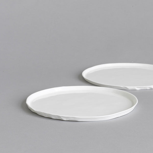 Ceramic Classic White Entree Plate Set of 4 - Paper