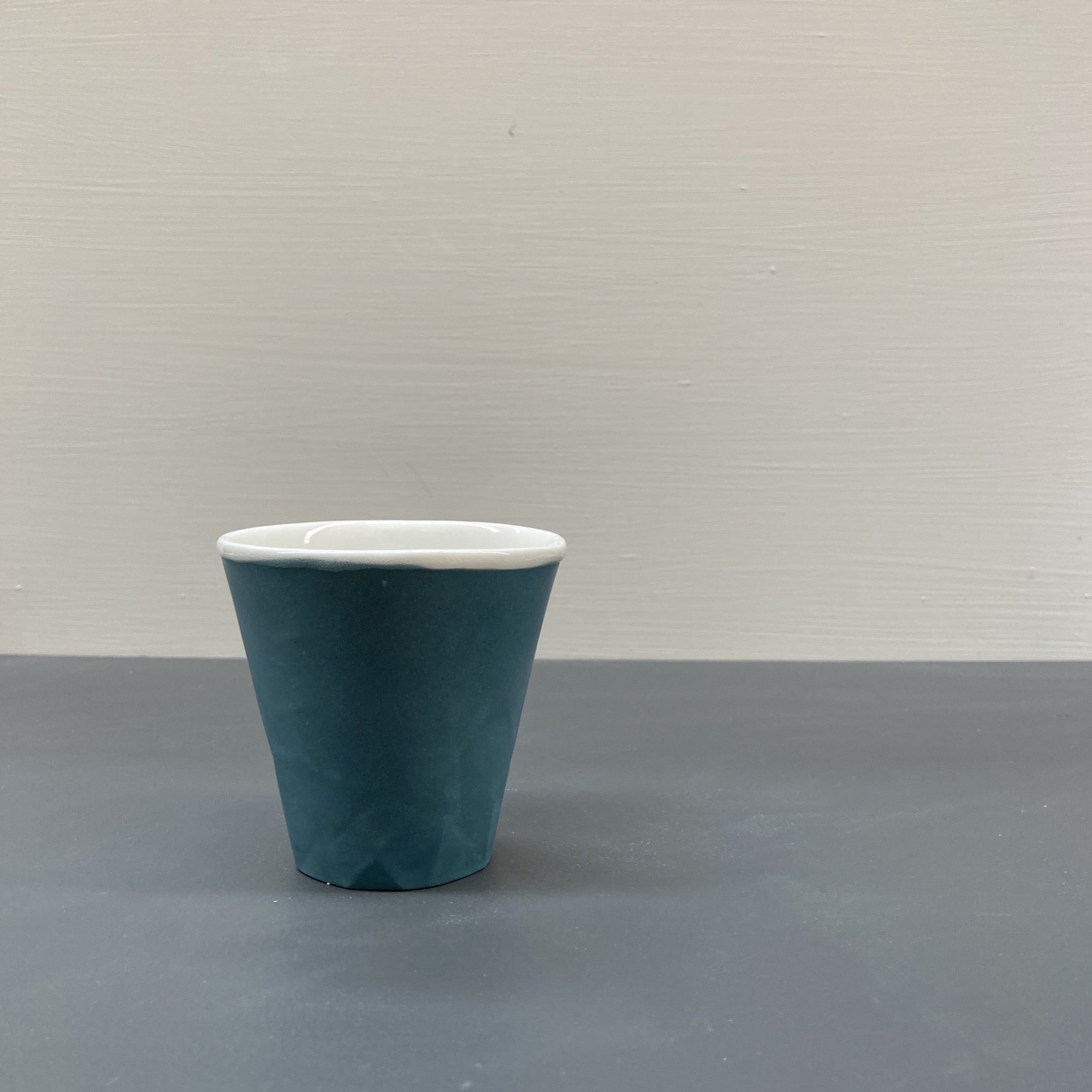 Ceramic Teal Paper Series Keep Cup