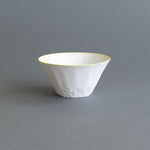 Ceramic Noodle/Soup Bowl - Paper Yellow Rim