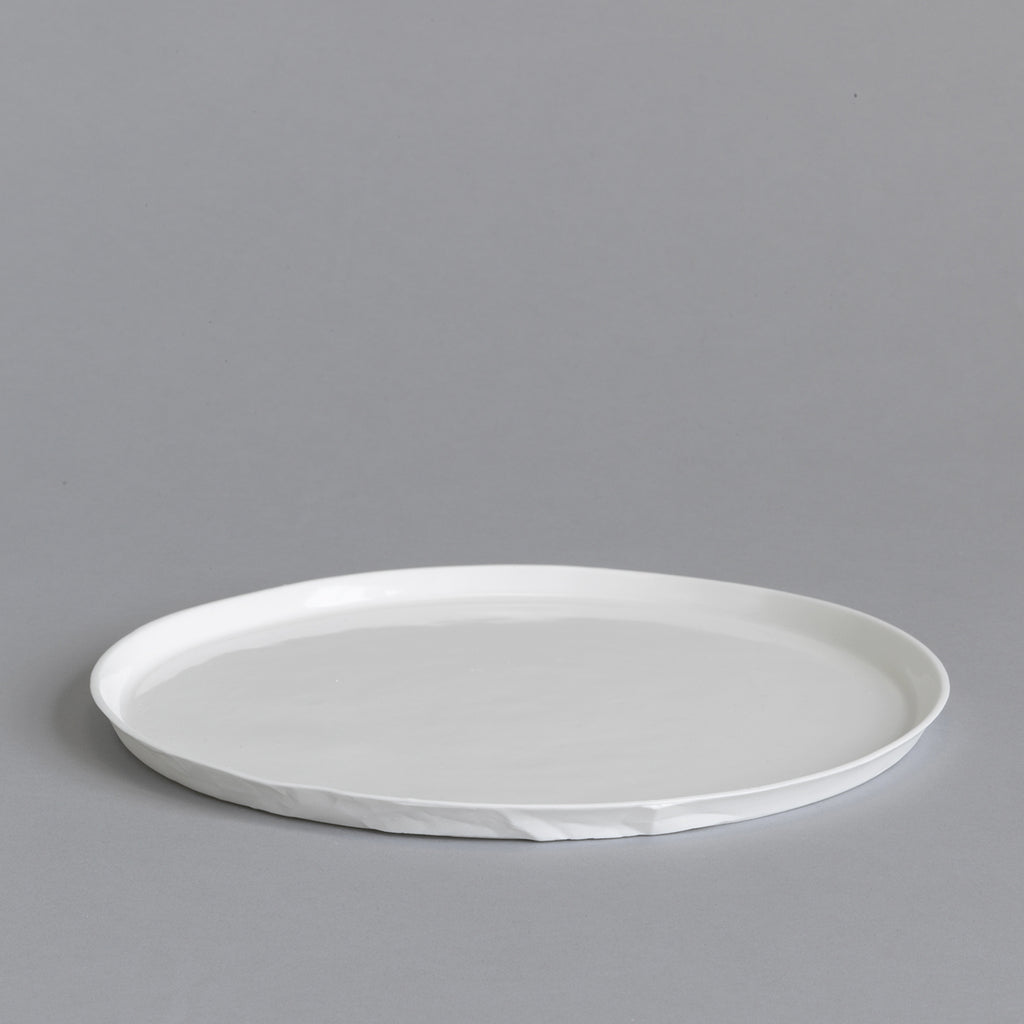 Ceramic Dinner Plate - Paper Classic White
