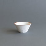Red Ceramic Dessert/Breakfast Bowl - Paper