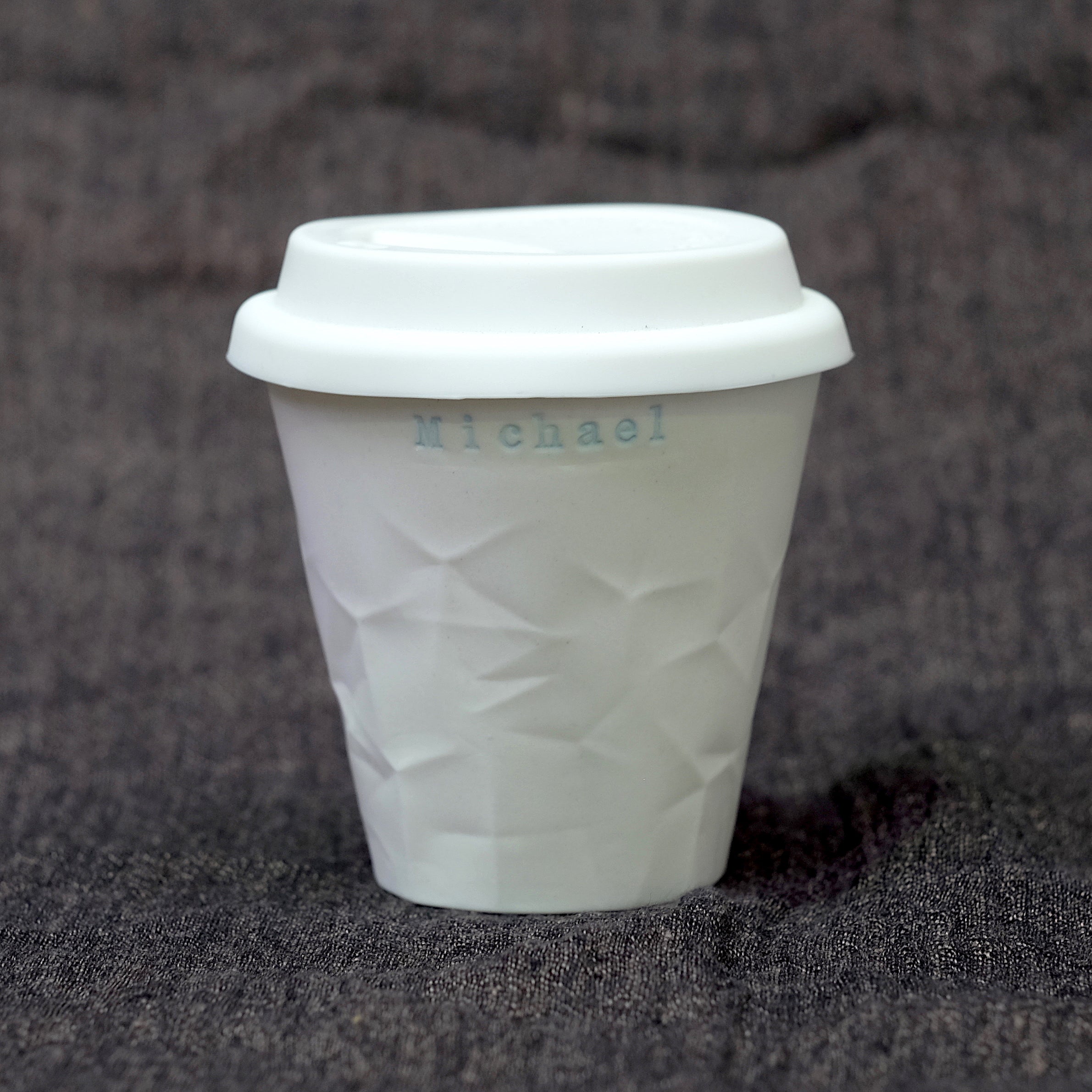 Ceramic Coloured Rim Personalised Paper Series 250 mL Keep Cup